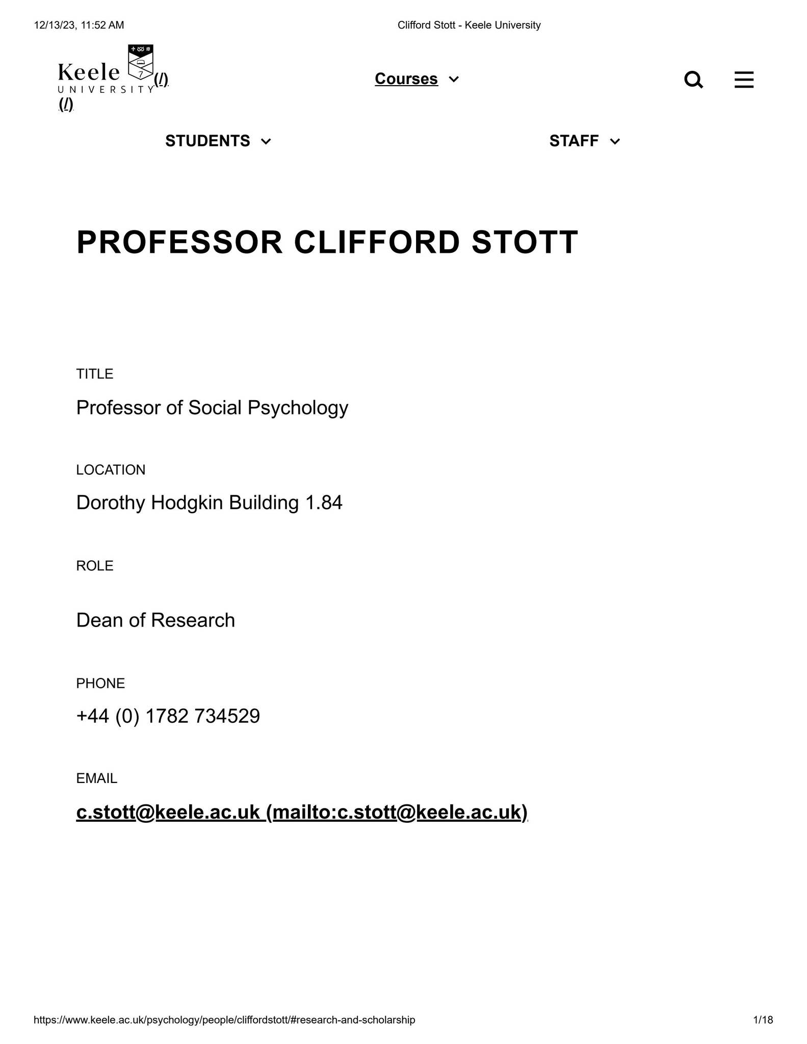 Stott CV by Stritmatter Law - Issuu