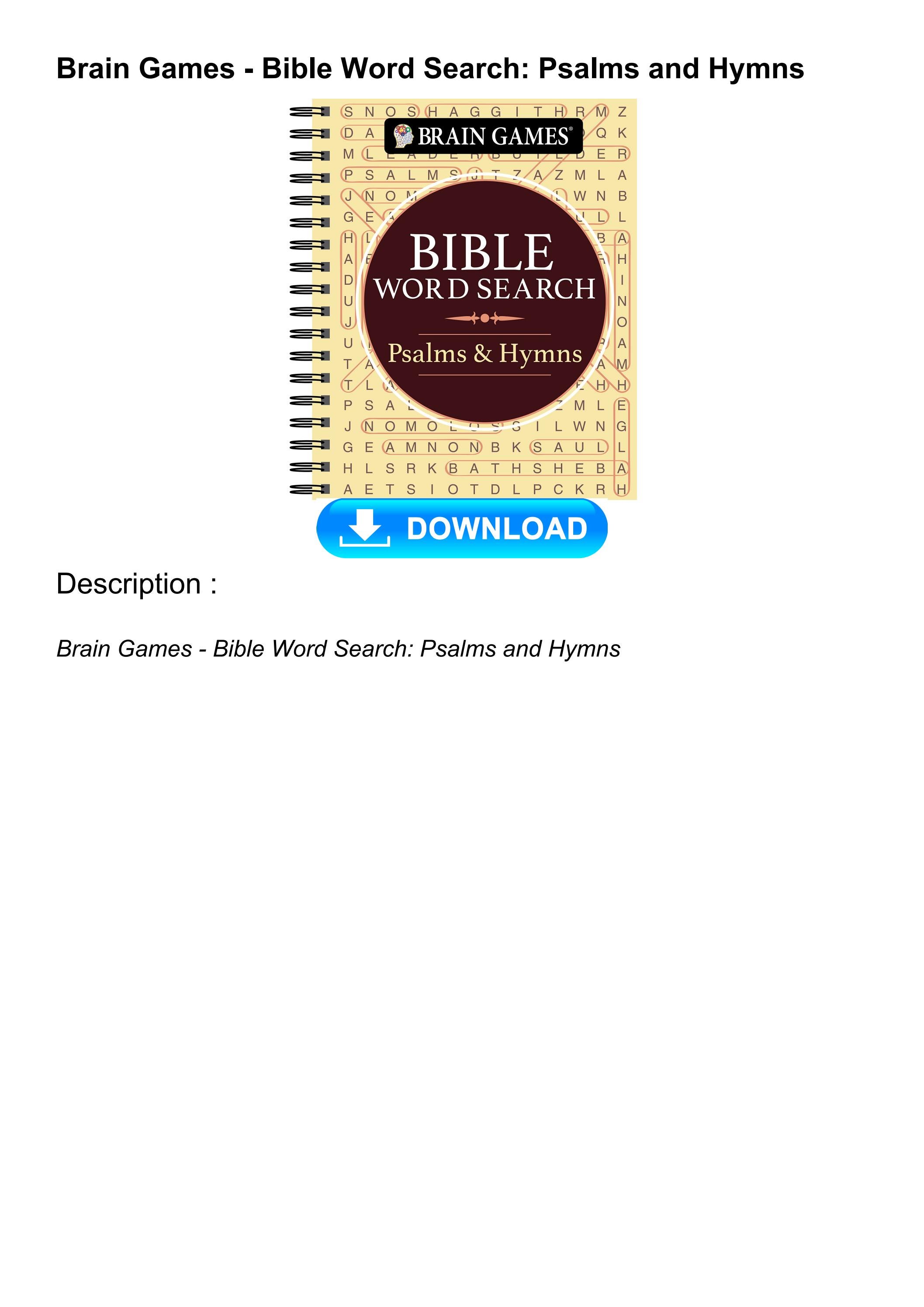 Read EBOOK Brain Games Bible Word Search Psalms And Hymns By read-ebook-brain-games-bible-word-search-psalms-and-hymns-by