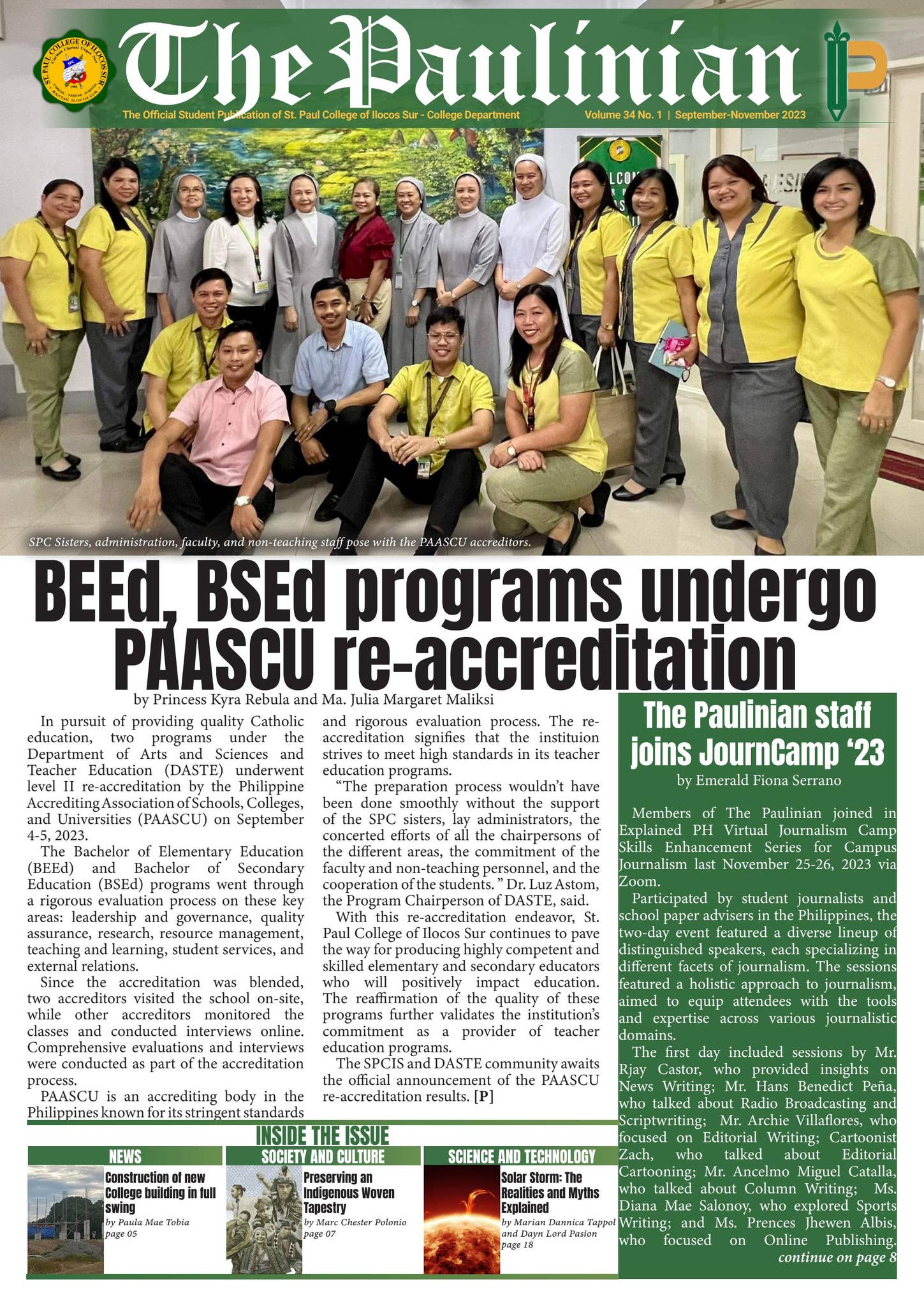 The Paulinian Newsletter (September-November 2023 Issue) by ...