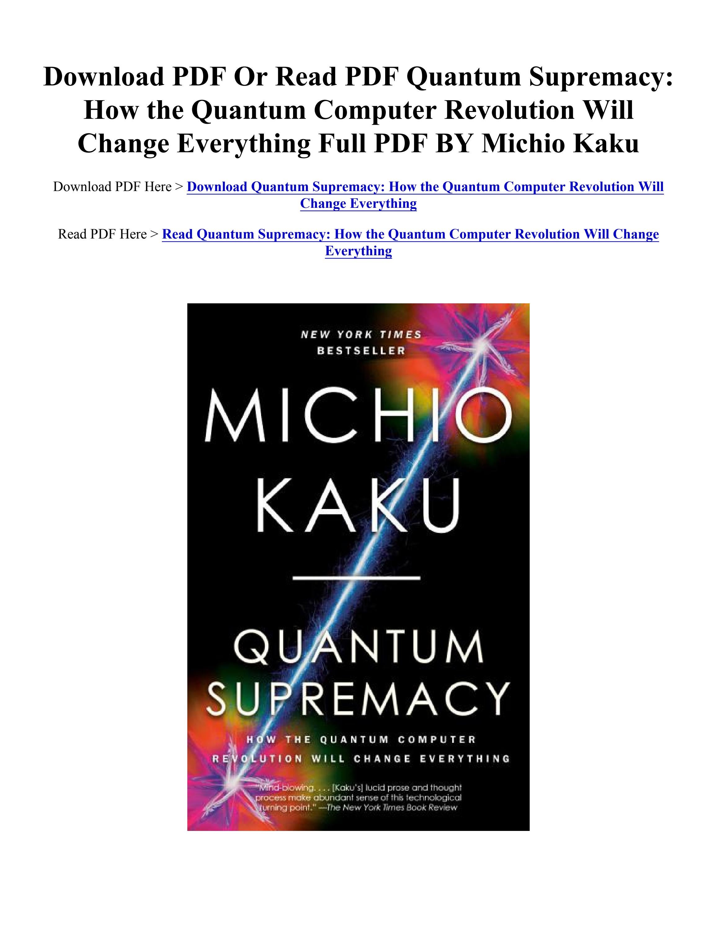 The Quantum Computer Revolution: Chicago'S At The Forefront - y7h97wk