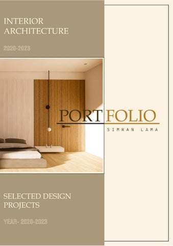 Interior design portfolio by Simran Lama - Issuu
