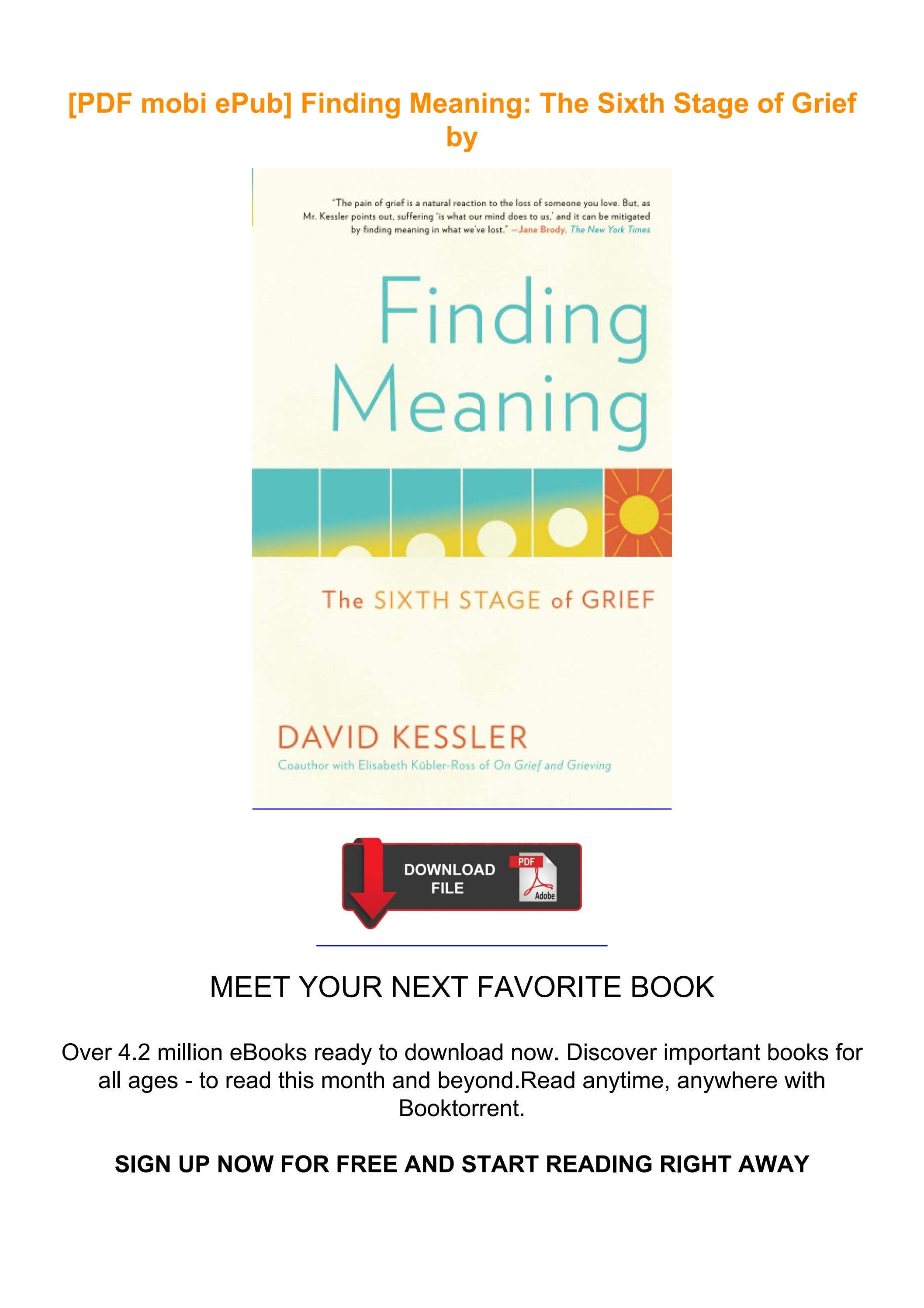  pdf mobi epub finding meaning the sixth stage of grief by by