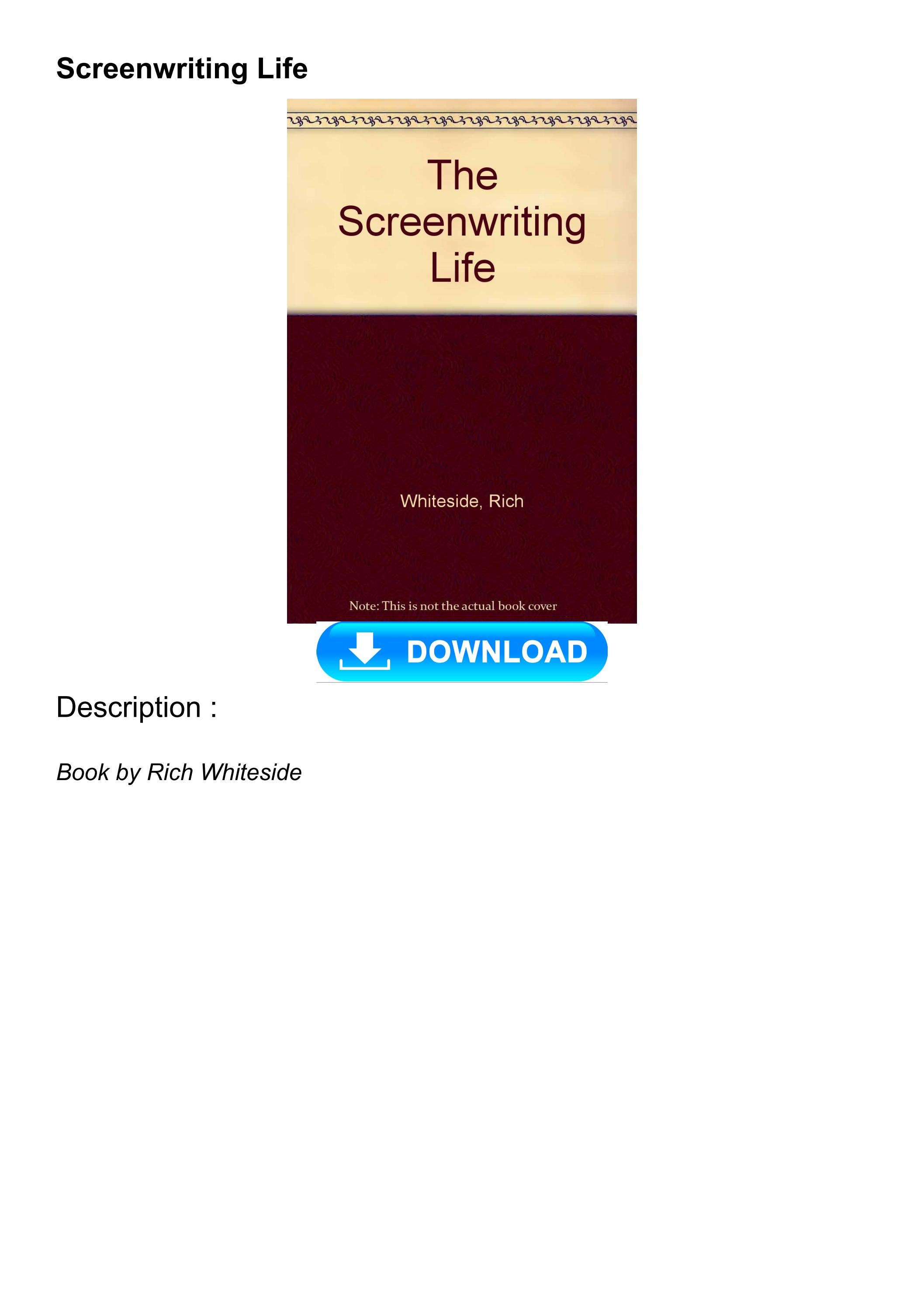[EBOOK]⚡ Screenwriting Life by derhamburtchbfnva Issuu