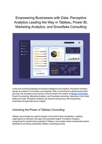 perceptiveanalyticspvtltd Publisher Publications - Issuu