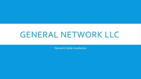 Installing ethernet cable in house by My General Network - Issuu