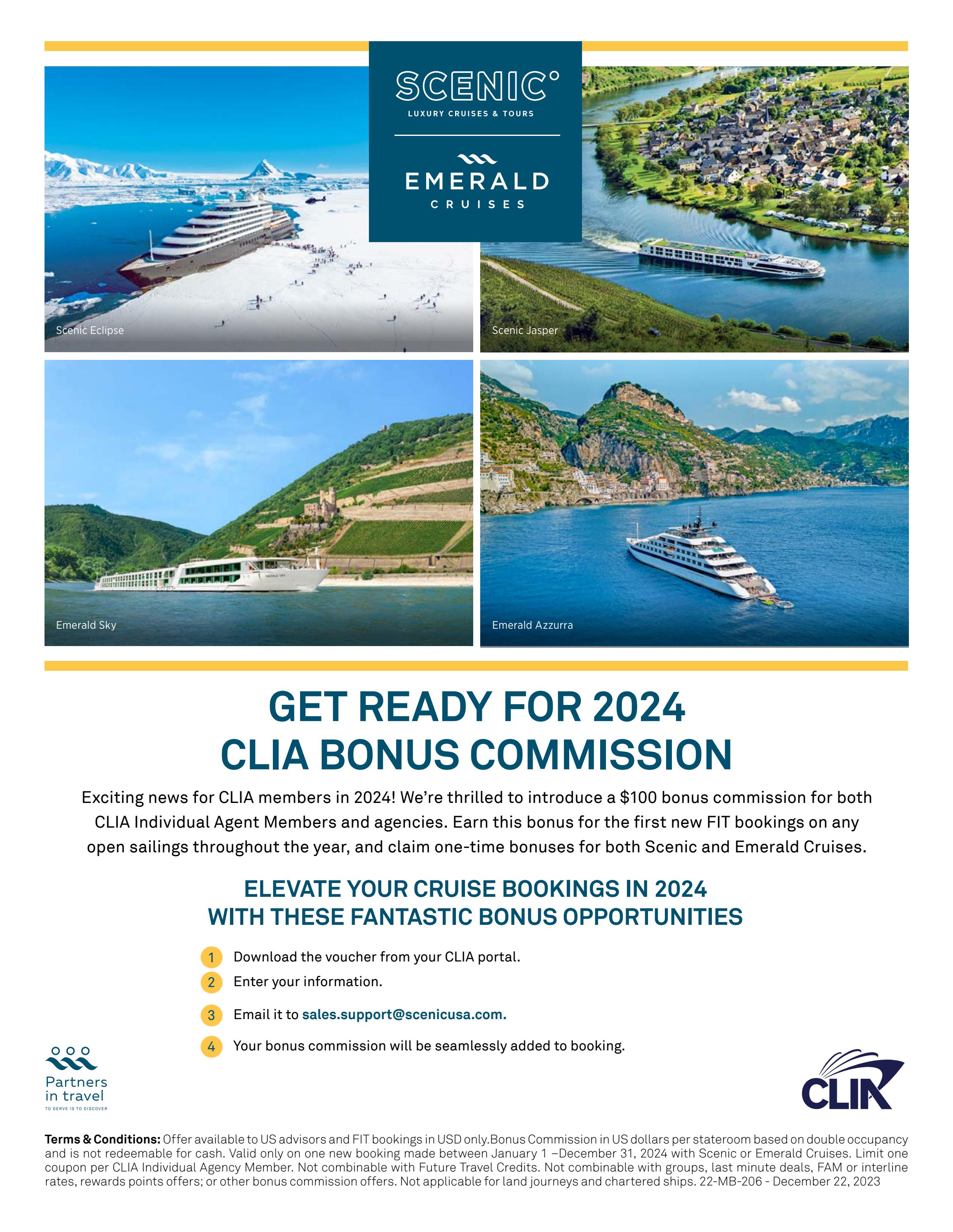 CLIA Bonus Commission by Scenic & Emerald Cruises US - Issuu