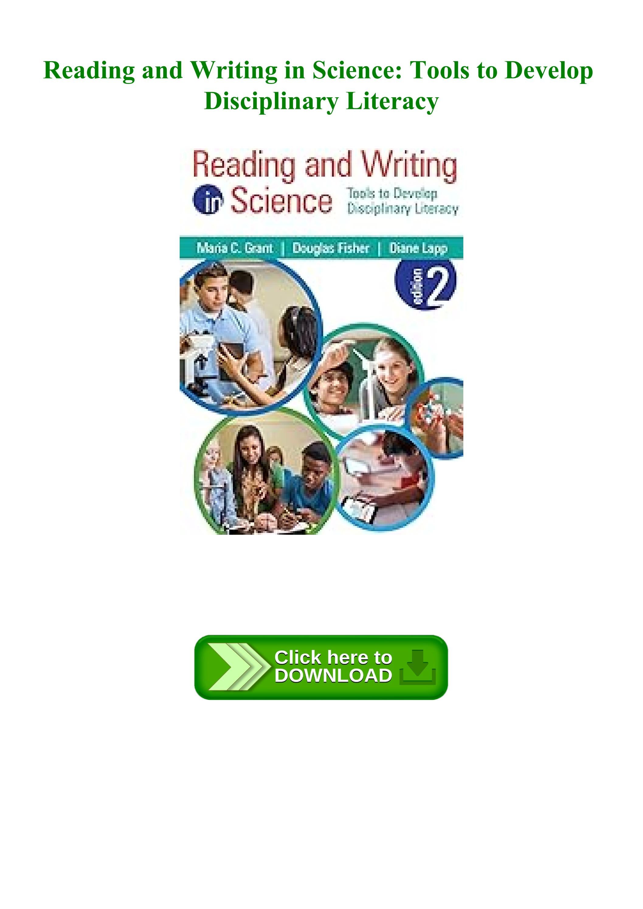 [DOWNLOAD BOOK] Reading and Writing in Science Tools to Develop