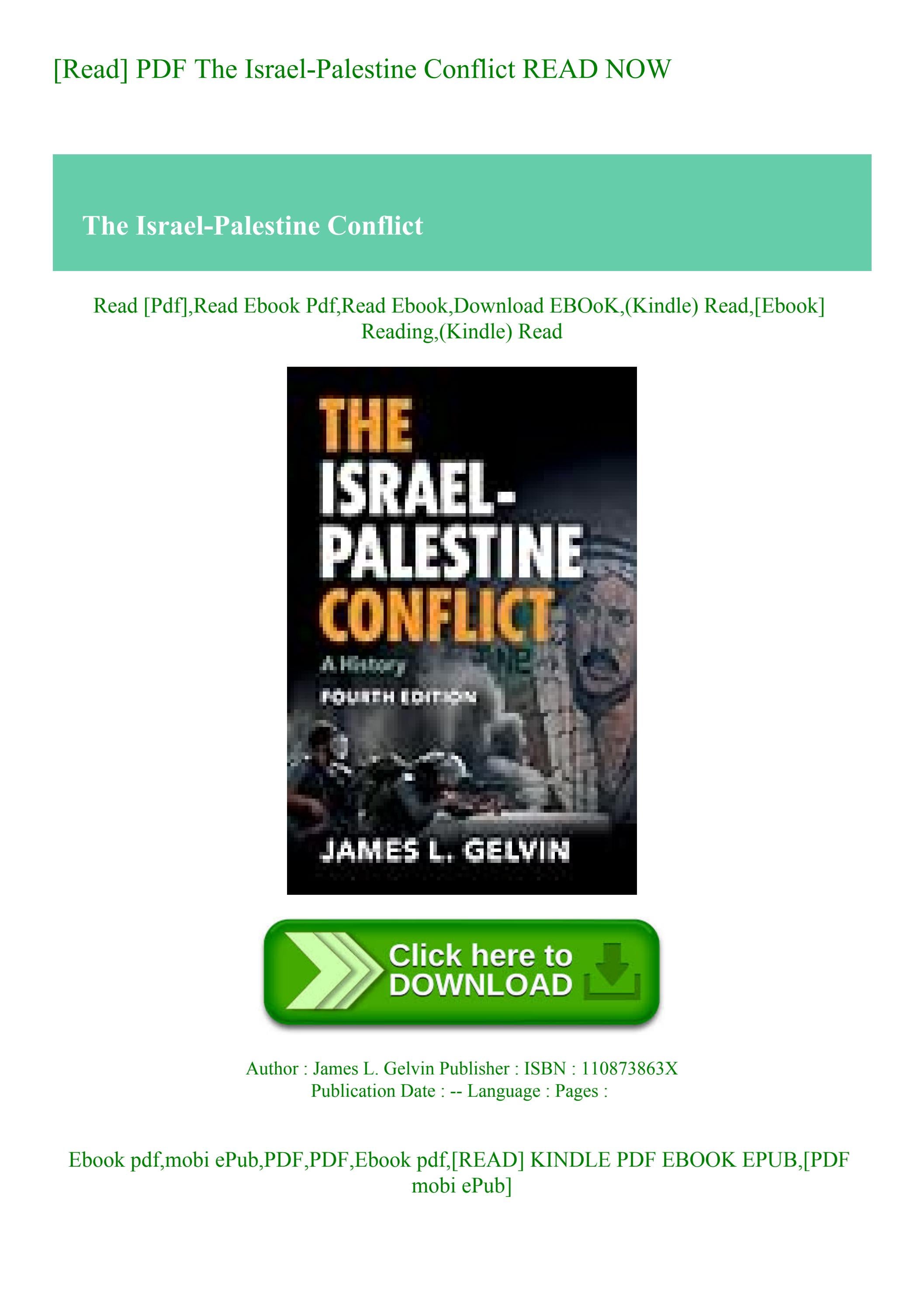 [Read] PDF The Israel-Palestine Conflict READ NOW by voloereadara - Issuu