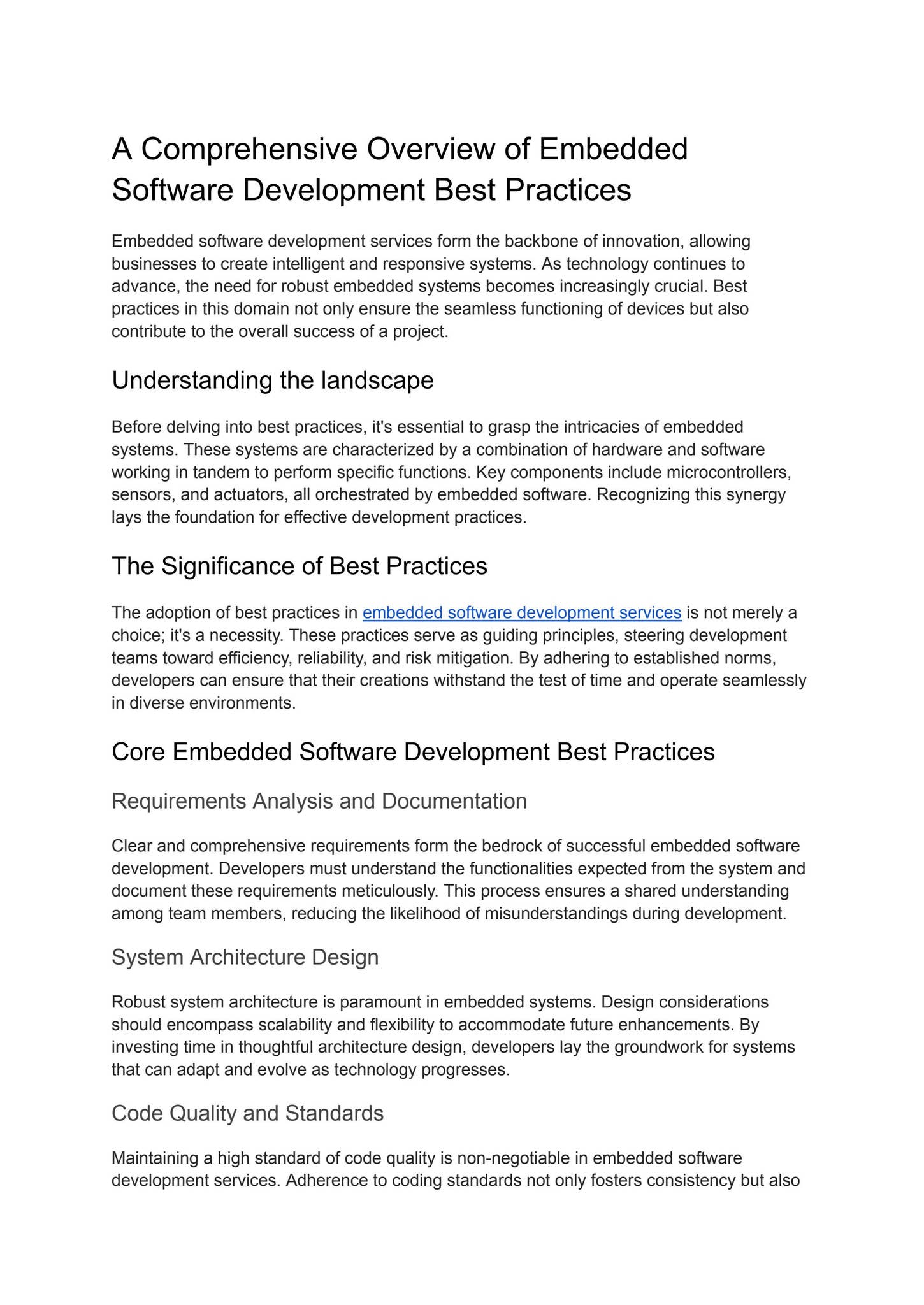 Embedded Software Development Services by alexhall10 - Issuu