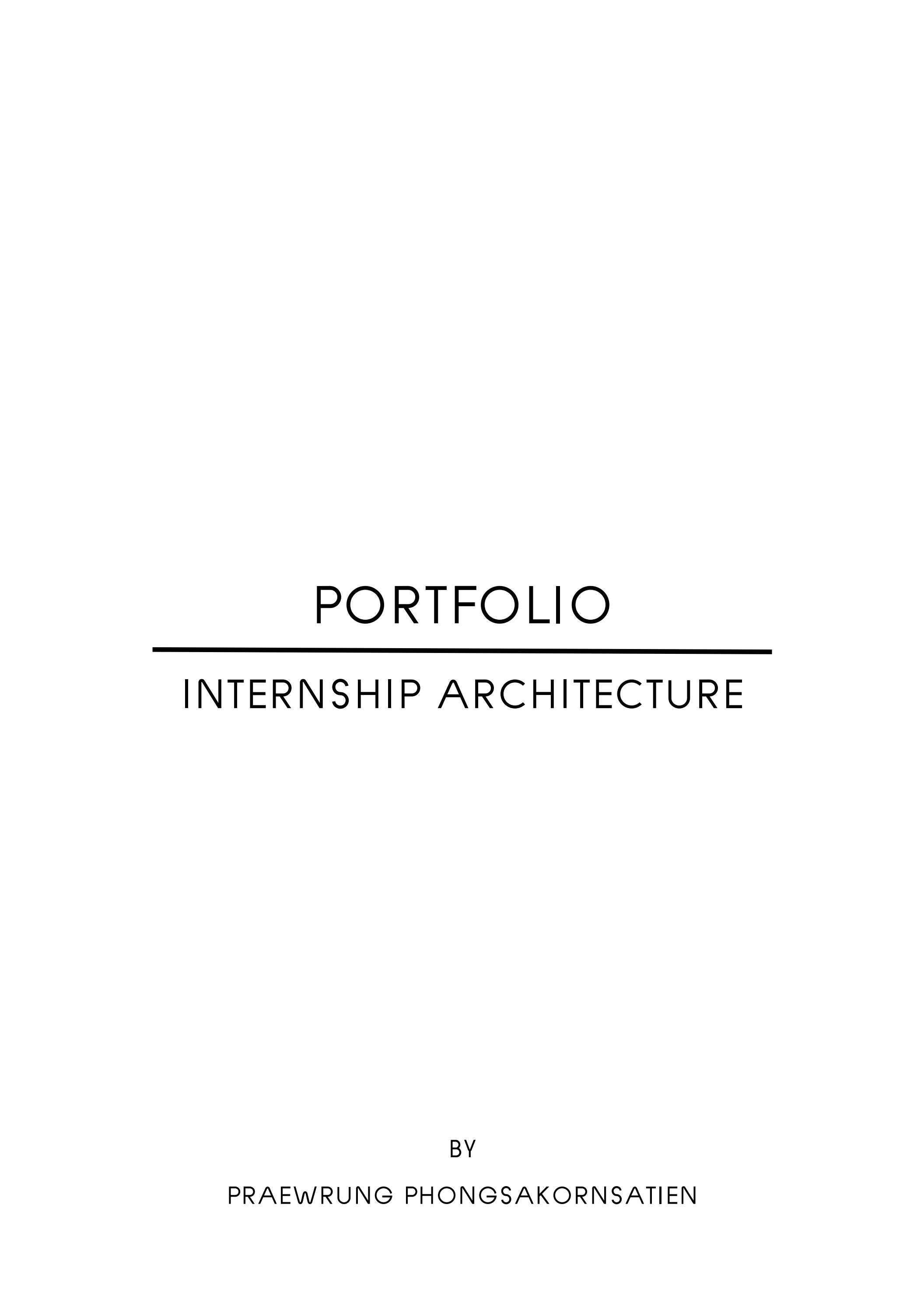 Portfolio Internship Architecture by Praewrung Phongsakornsatien Issuu