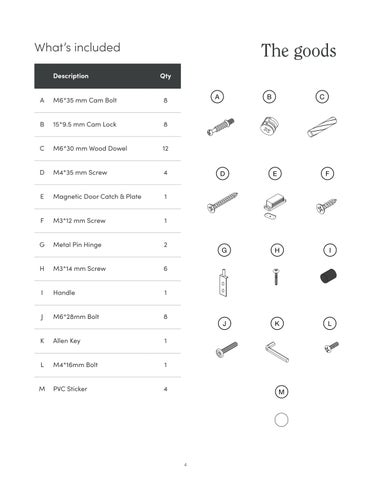 nathanjameshome 家具目录 · Mina 边几 Instruction Sheet 第 4 页