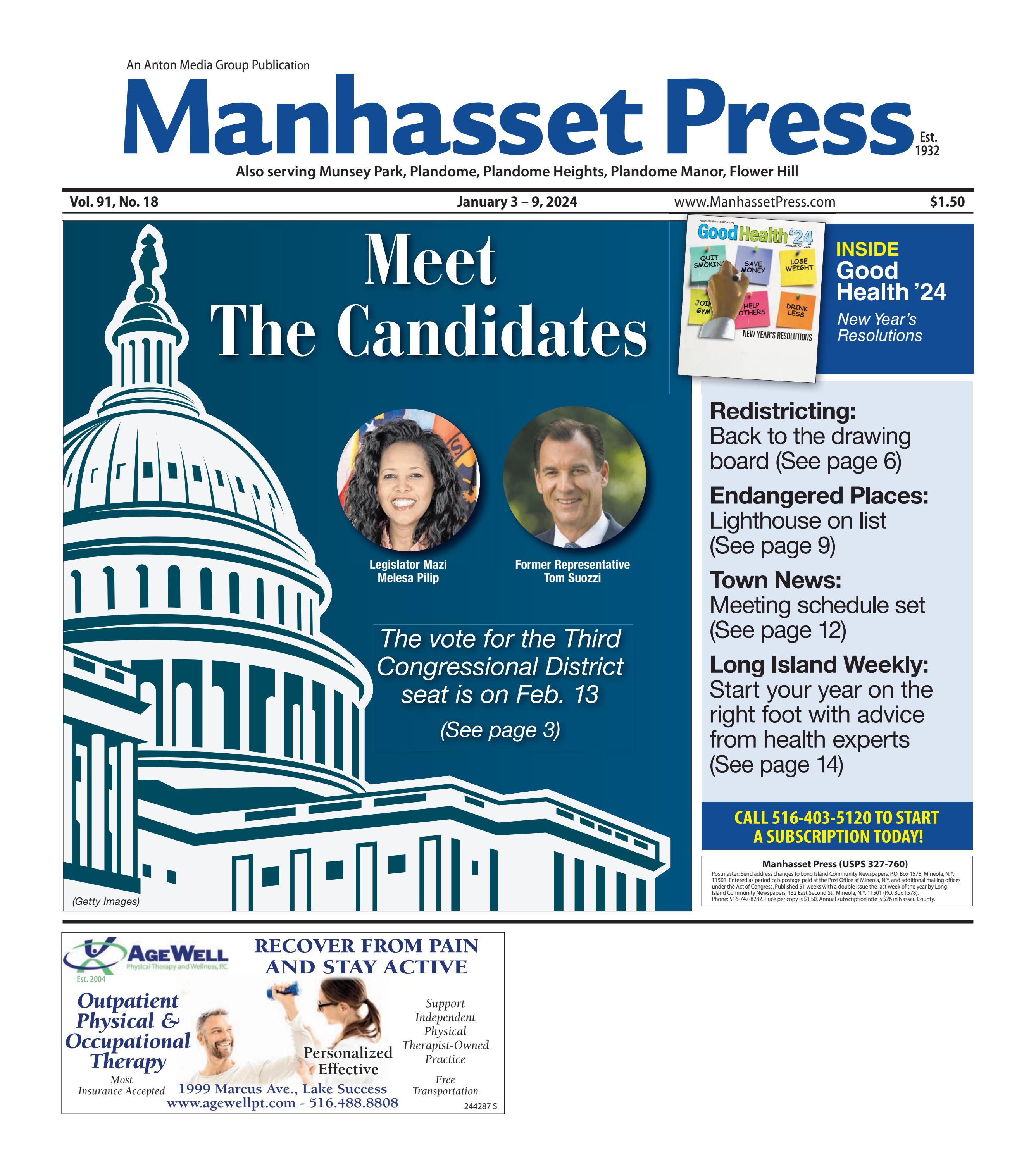 Manhasset Press 1/03/24 edition is published weekly by Anton Media