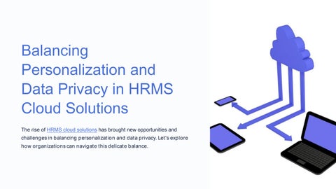 Balancing Personalization and Data Privacy in HRMS Cloud Solutions by ...