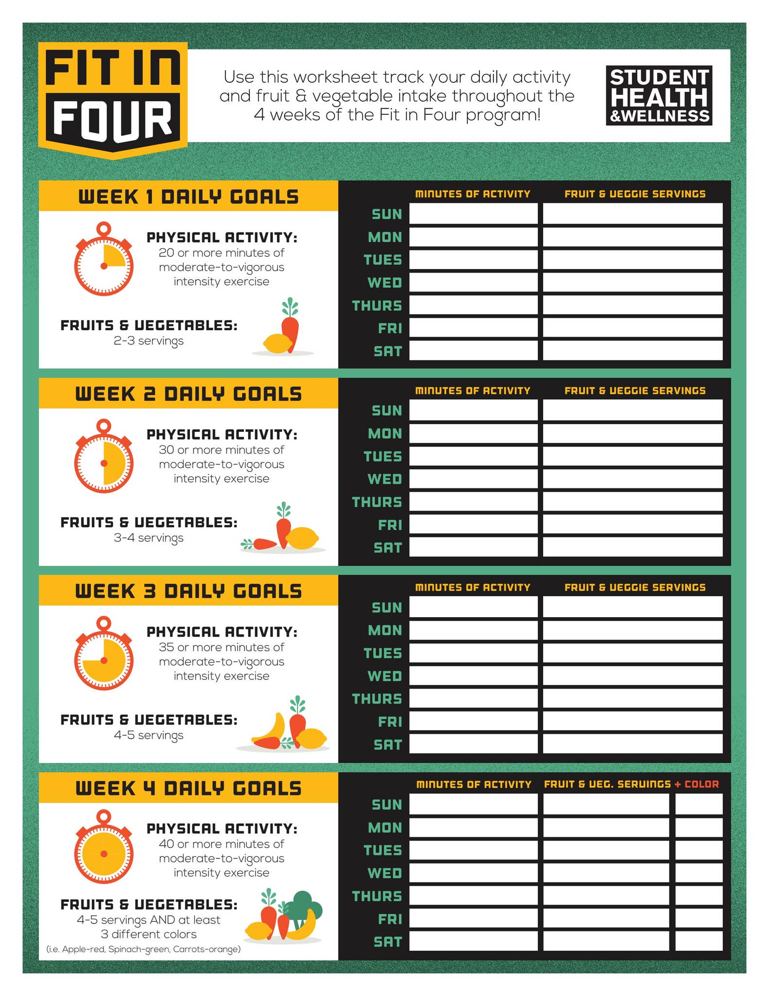 Four Program Website Fit in Four by liveWELL program at University of Iowa - Issuu