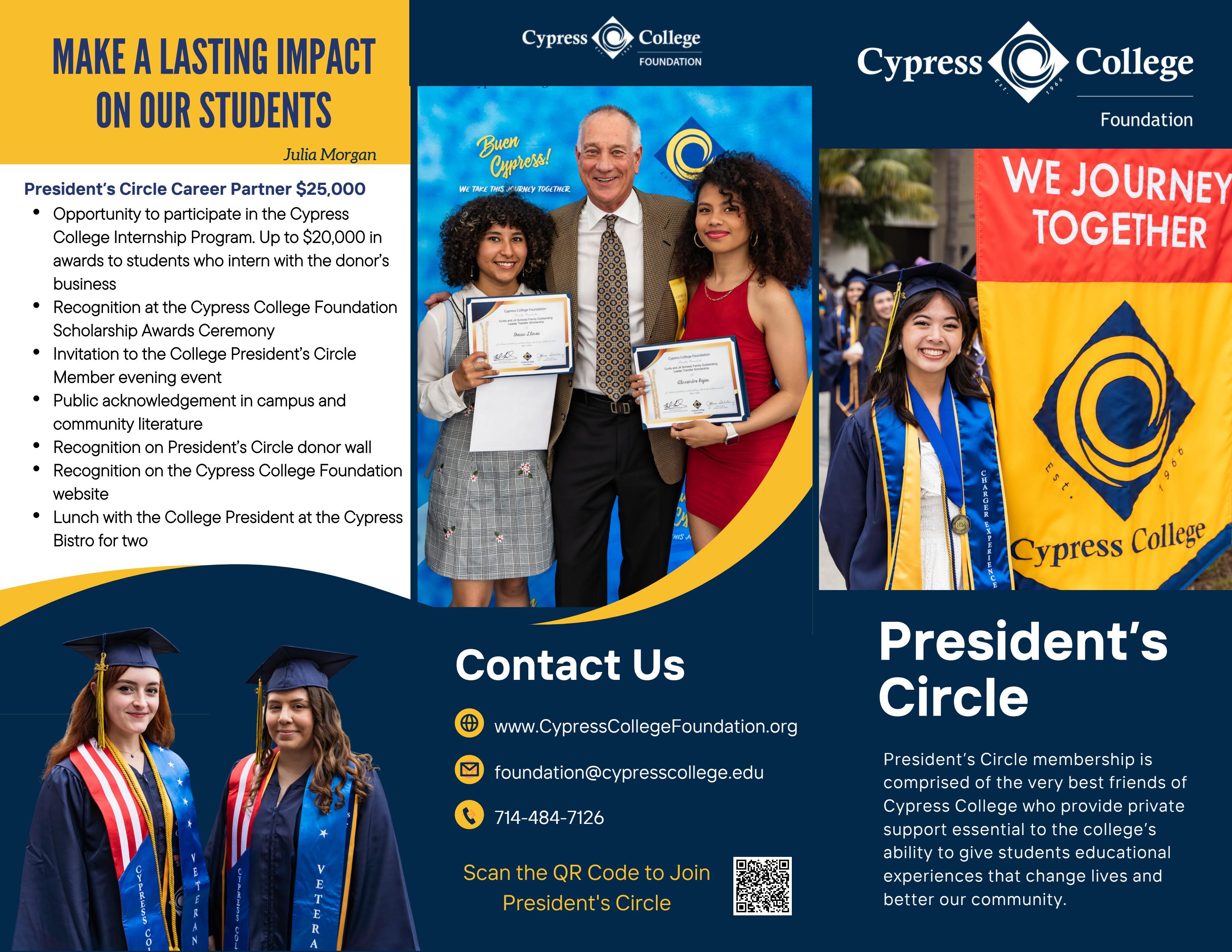 President's Circle Brochure by cypresscollegefoundation Issuu