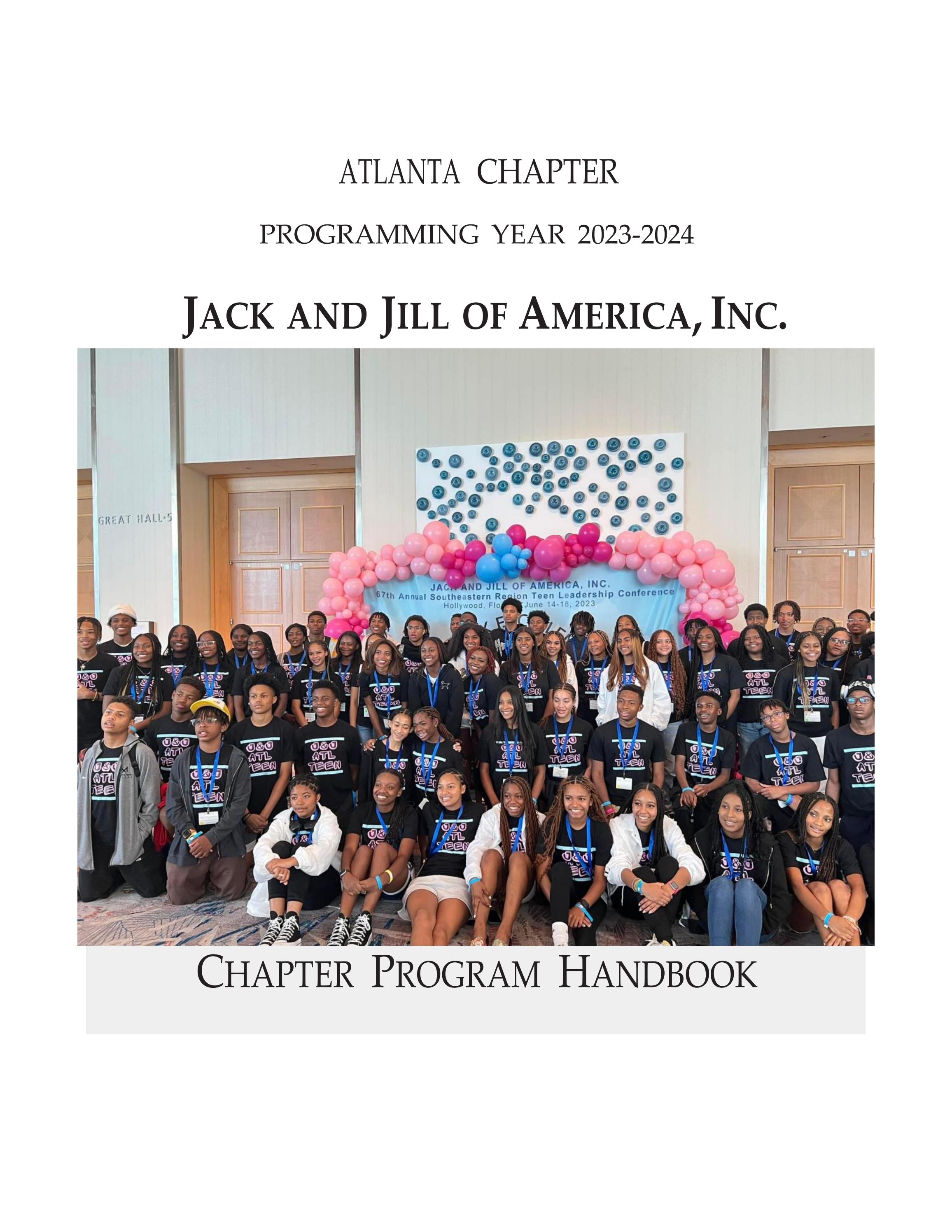 Jack & Jill Atlanta Chapter 2023/2024 Handbook by Natalie Tyler