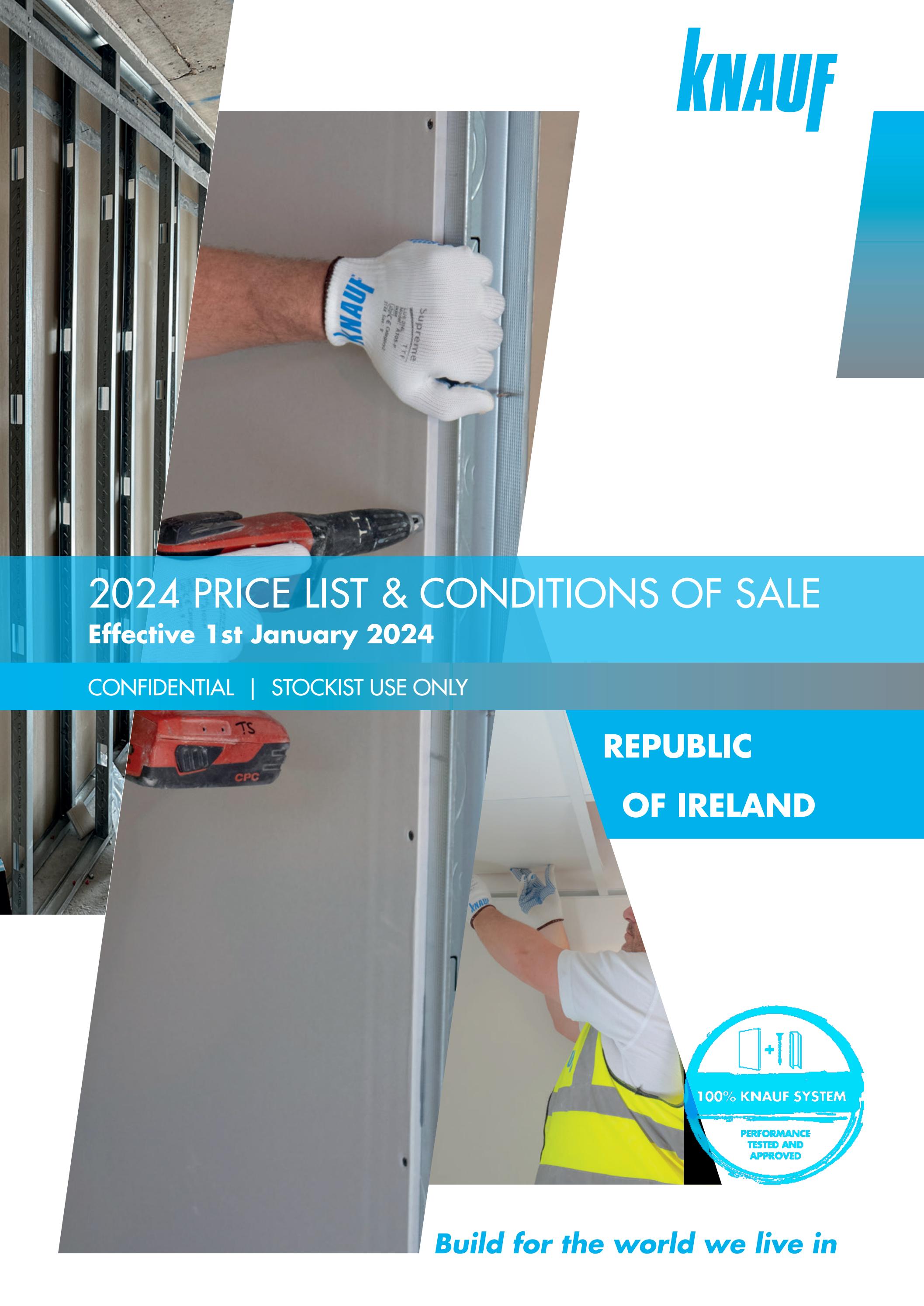 Knauf Price List ROI 2024 by KnaufUK Issuu