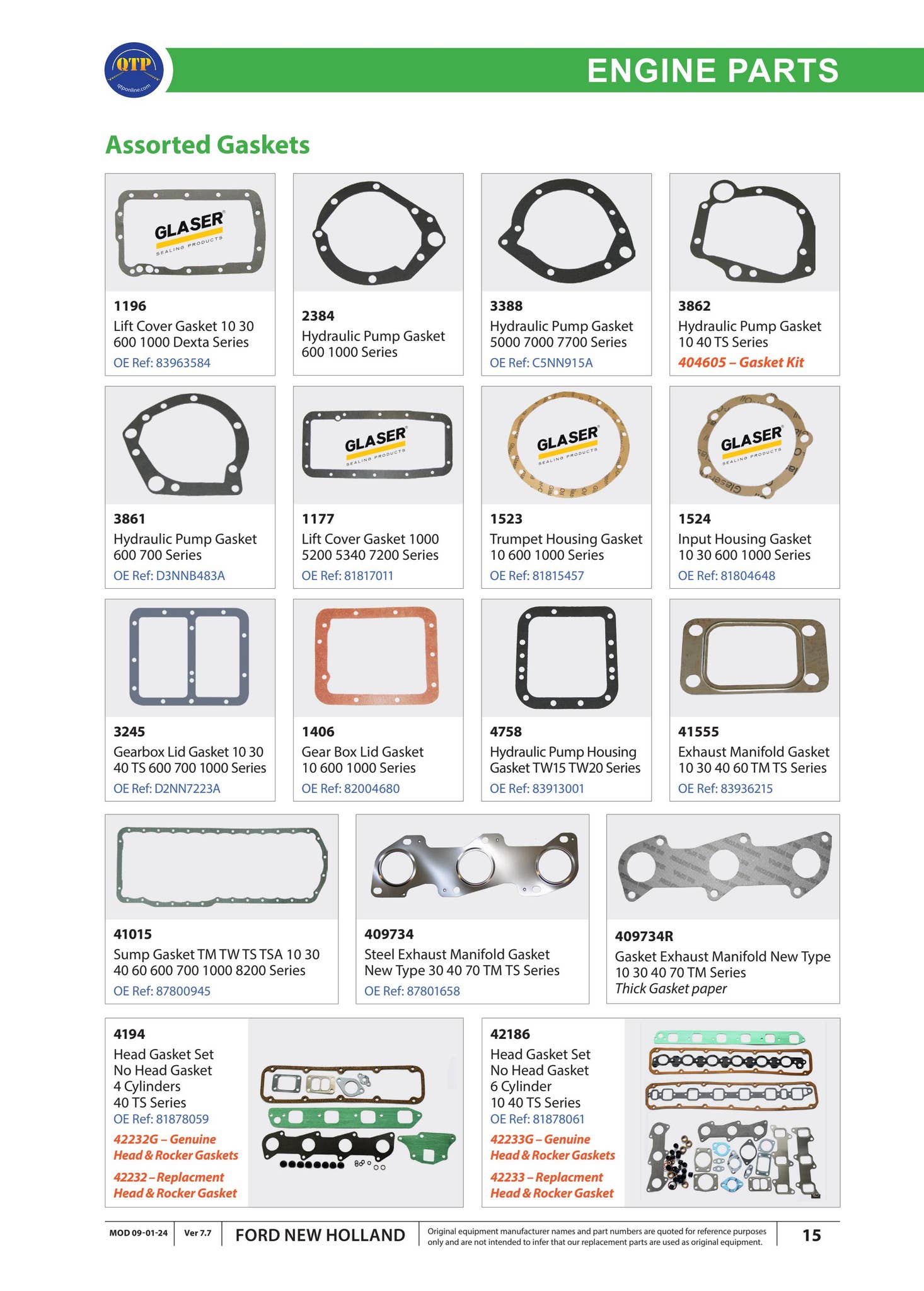 Ford New Holland Parts Catalogue! by Quality Tractor Parts - Issuu