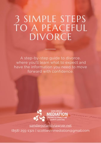 Steps to a Peaceful Divorce by SanDiegoDivorceMediation - Issuu