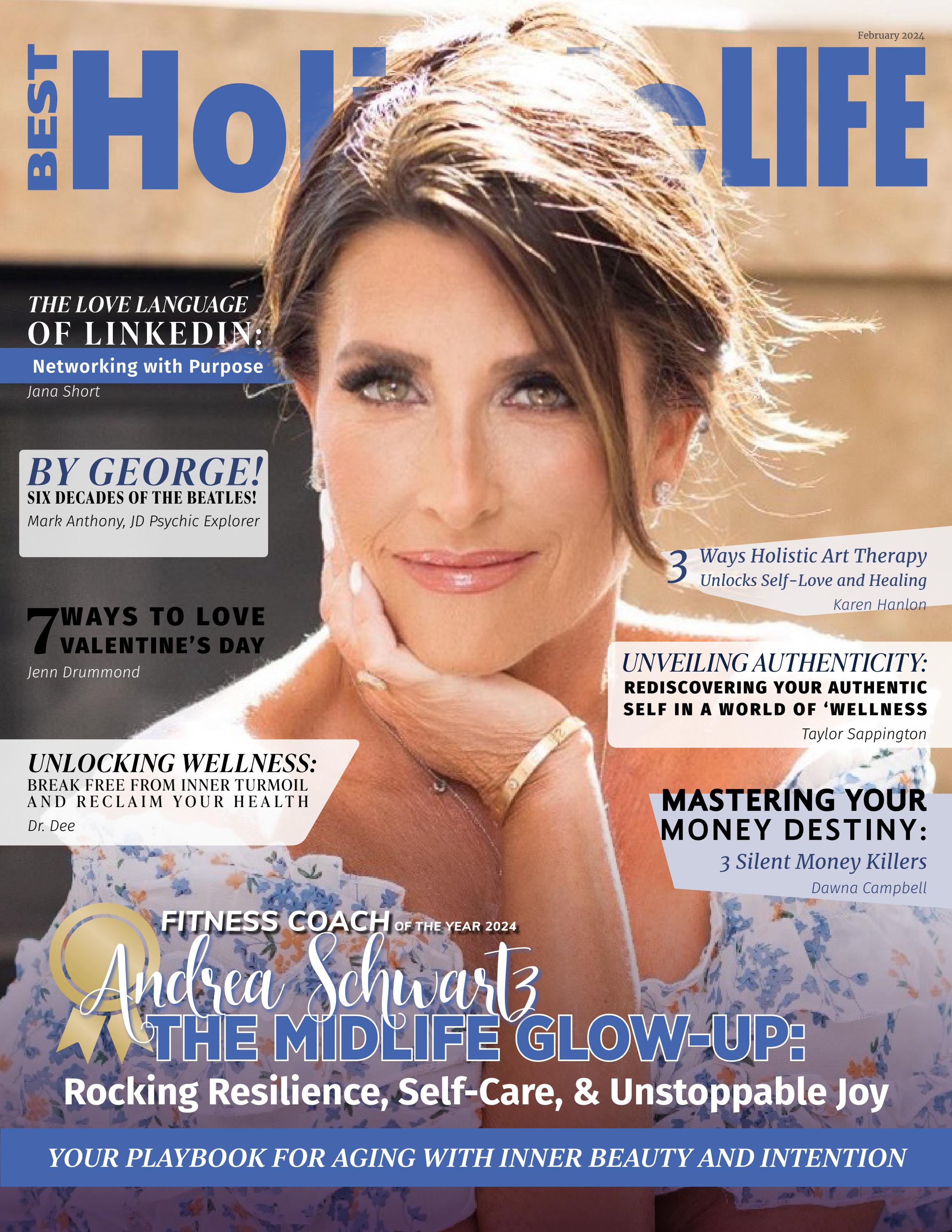 Best Holistic Life Magazine Unveils Andrea Schwartz As February Cover Star And Fitness Coach Of The Year