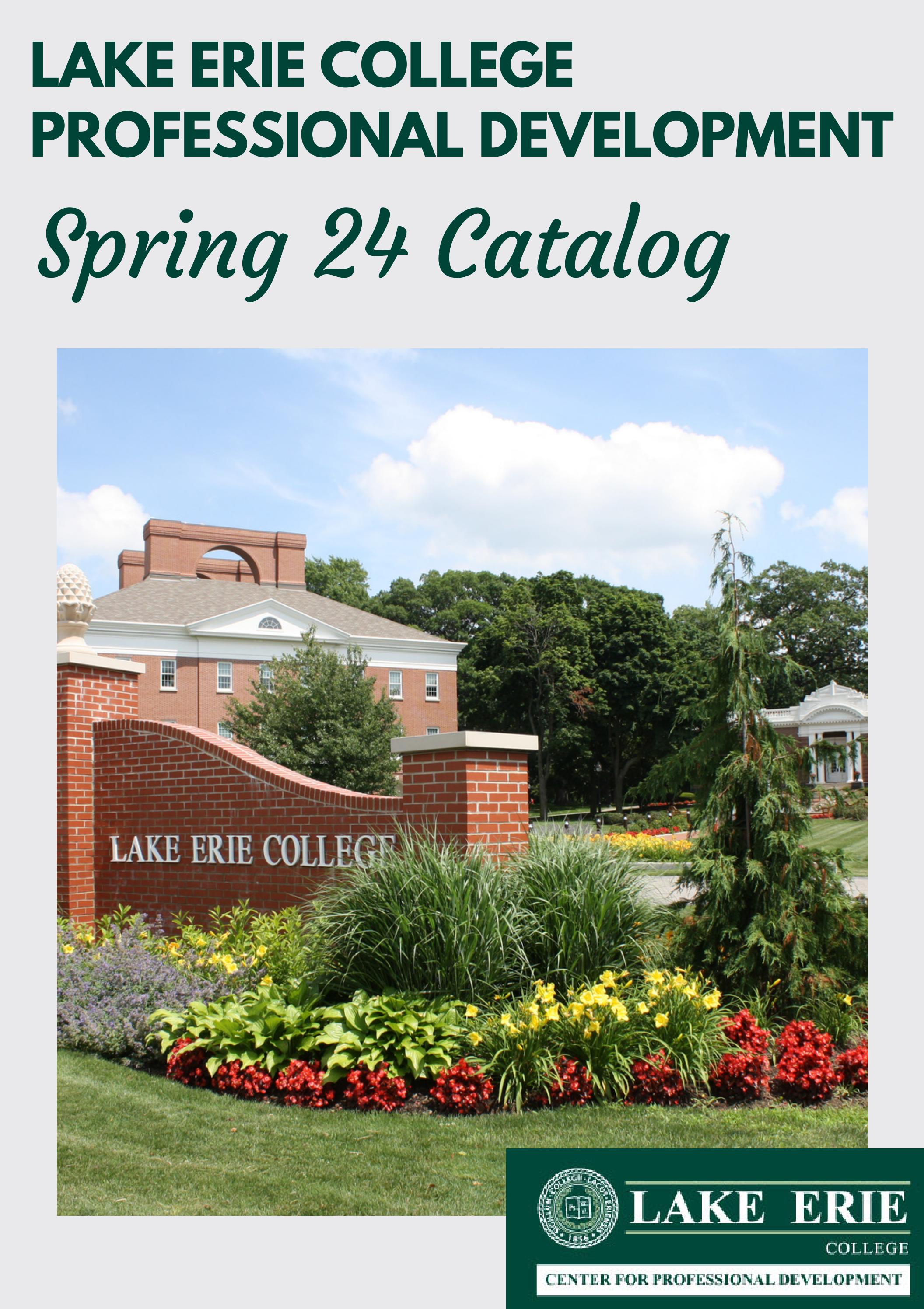 Spring 24 LEC PD Catalog by lakeeriecollege Issuu