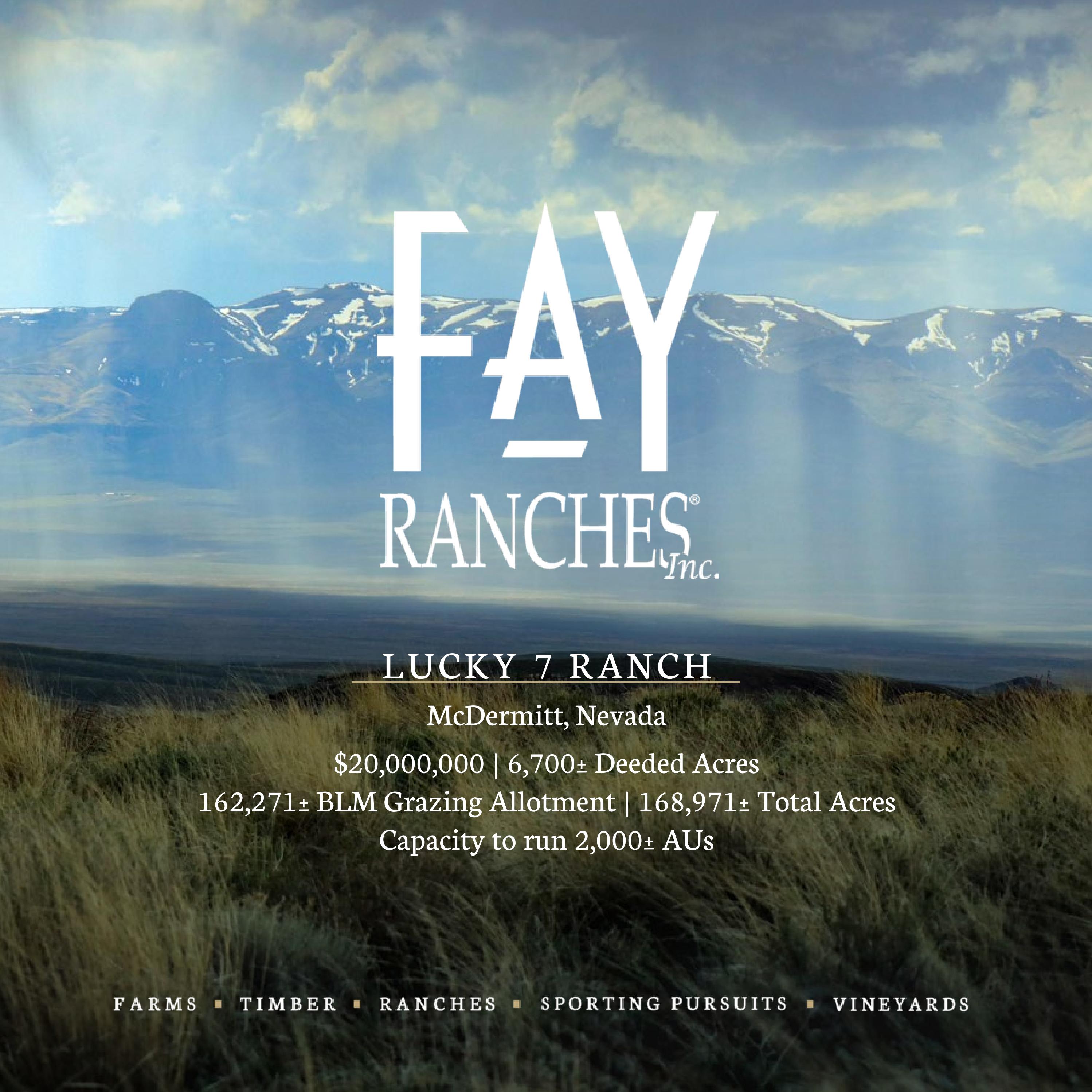 Lucky 7 Ranch Fay Ranches by Fay Ranches Issuu