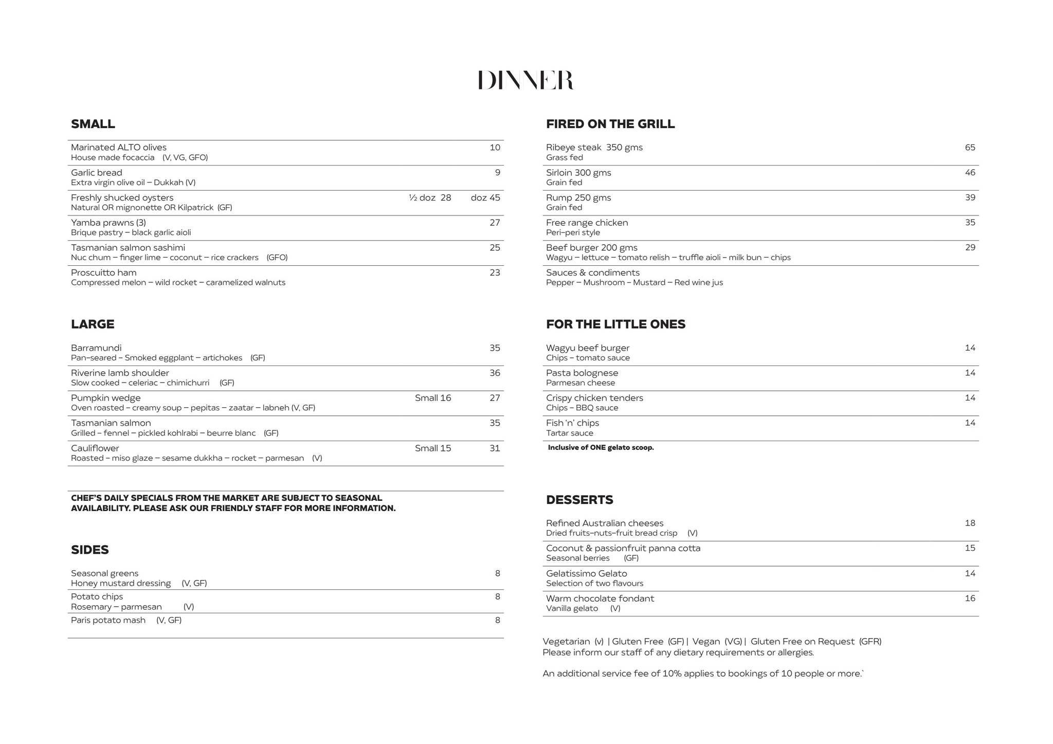 33Grill Bar & Dining Menu - Dec 2023 by westhq - Issuu