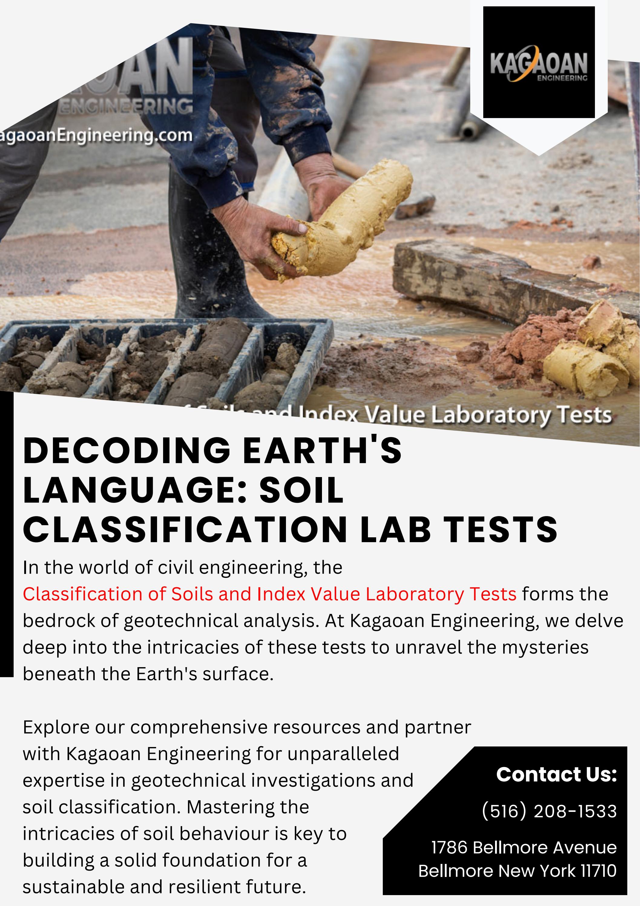 Decoding Earth's Language: Soil Classification Lab Tests by Kagaoan ...