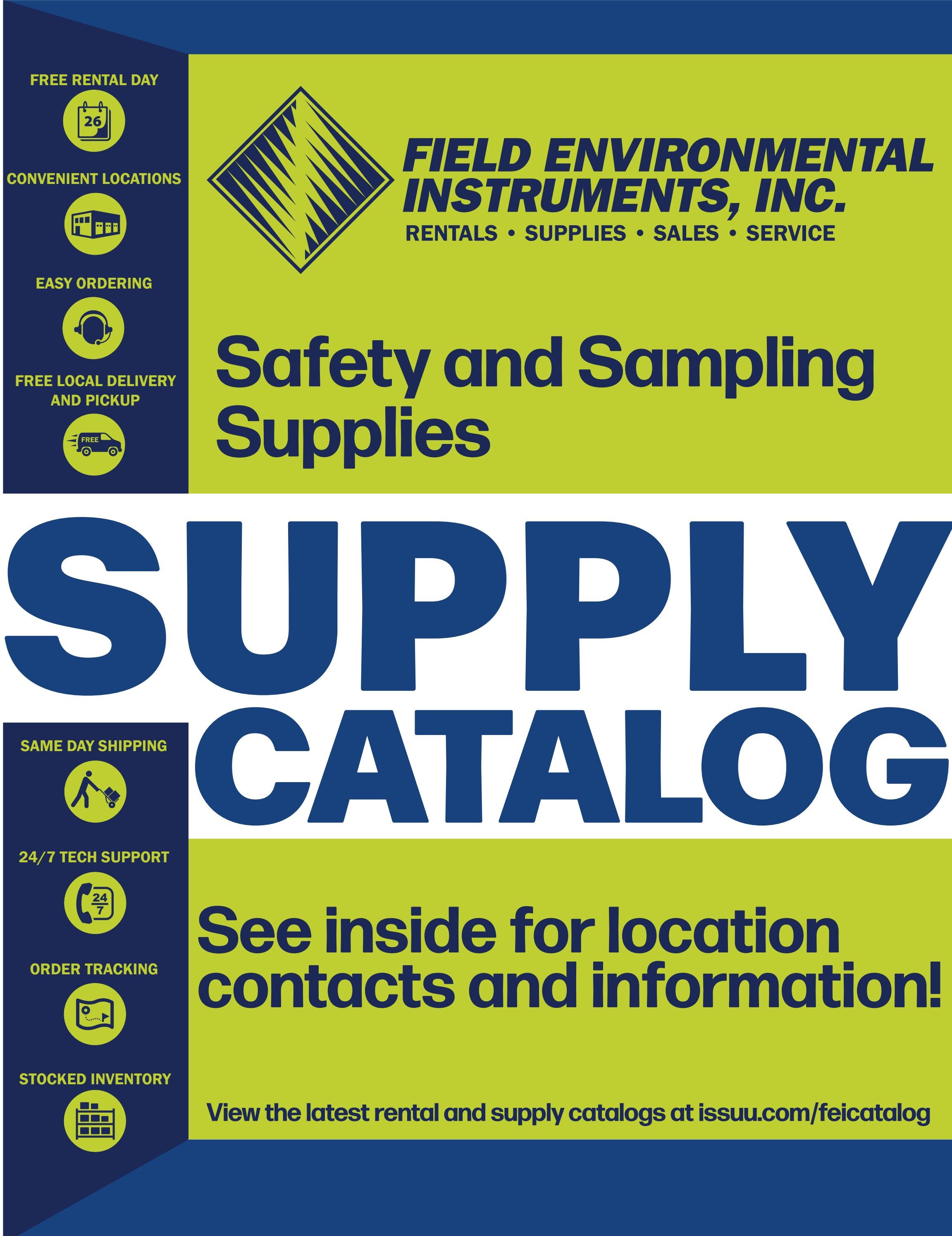 FEI 2024 Supply Catalog by Field Environmental Instruments Issuu