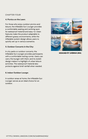 RCYOU 家具目录 · A White Paper on Inflatable Sun Lounger 第 10 页