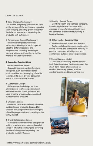 RCYOU 家具目录 · A White Paper on Inflatable Sun Lounger 第 17 页