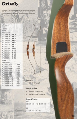 2024 Traditional Bear Archery Consumer 家具目录 第 14 页