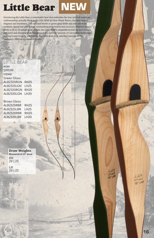 2024 Traditional Bear Archery Consumer 家具目录 第 18 页