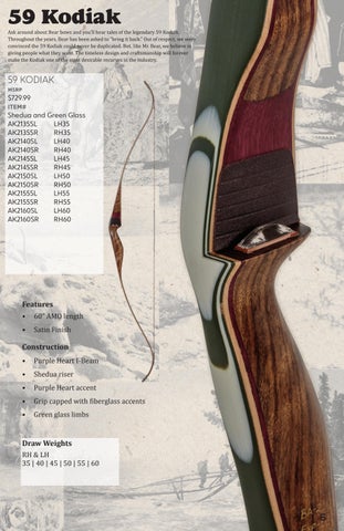 2024 Traditional Bear Archery Consumer 家具目录 第 8 页