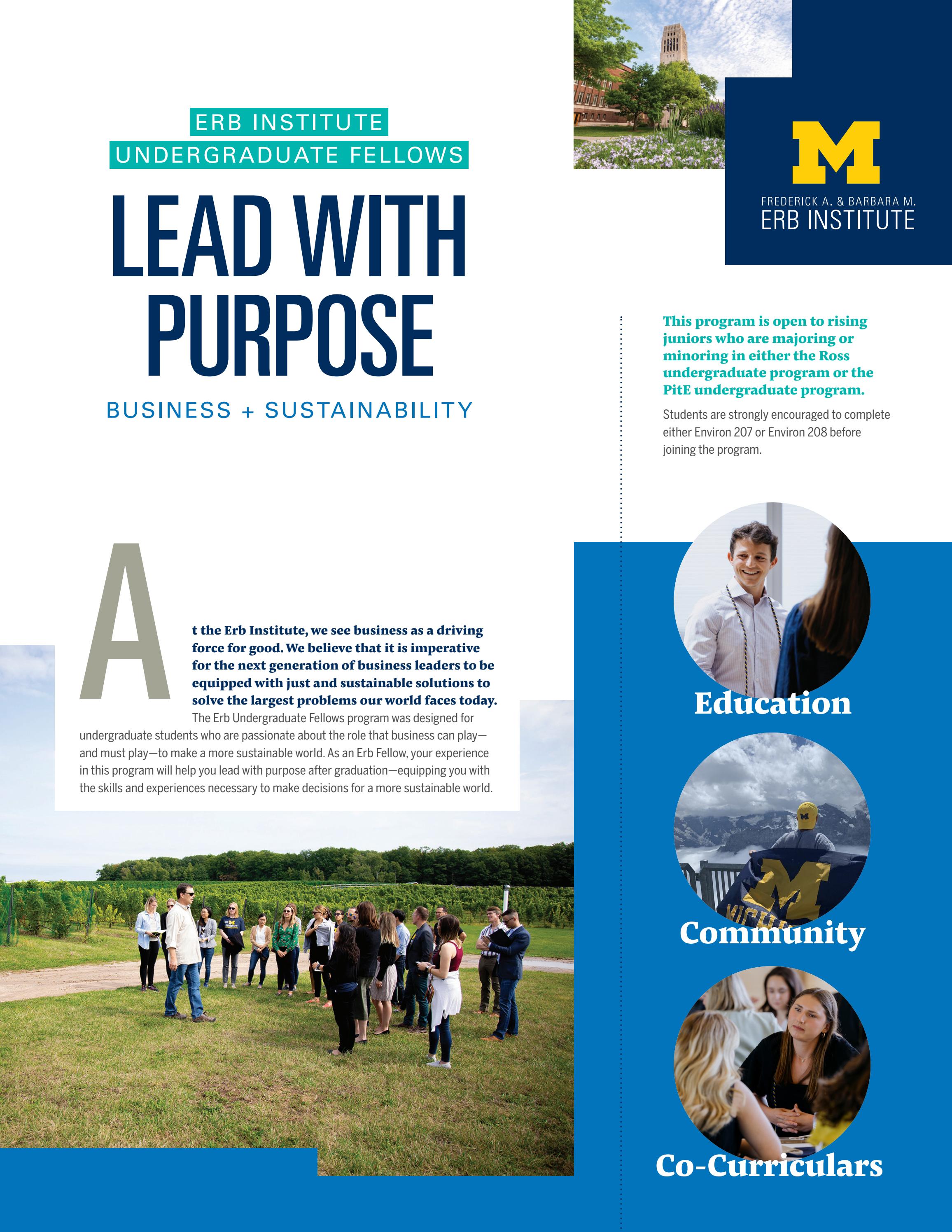 Erb Undergraduate Fellows by Erb Institute Issuu