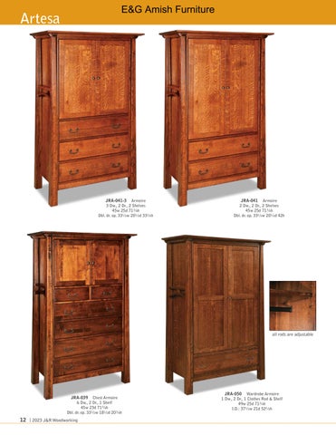 E & G Amish Furniture 家具目录 · 2023 J&R Woodworking 第 12 页