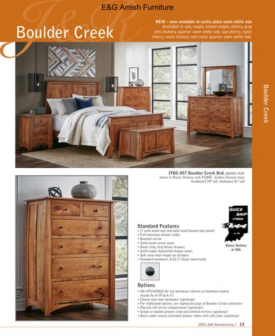 E & G Amish Furniture 家具目录 · 2023 J&R Woodworking 第 13 页