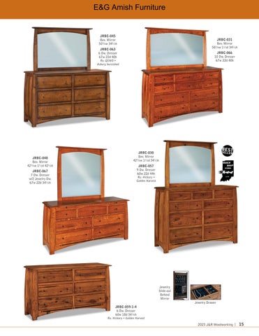 E & G Amish Furniture 家具目录 · 2023 J&R Woodworking 第 15 页
