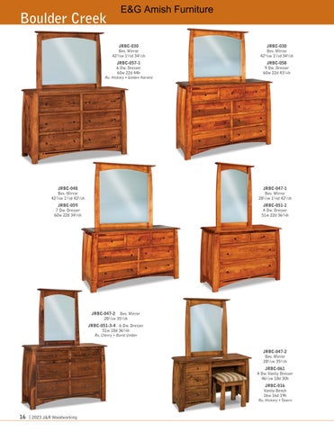 E & G Amish Furniture 家具目录 · 2023 J&R Woodworking 第 16 页