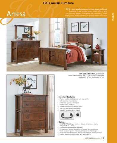 E & G Amish Furniture 家具目录 · 2023 J&R Woodworking 第 7 页