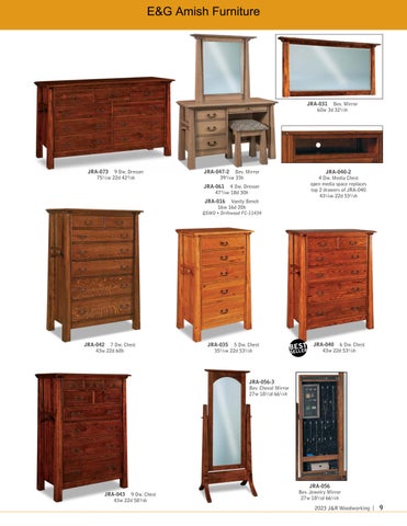 E & G Amish Furniture 家具目录 · 2023 J&R Woodworking 第 9 页
