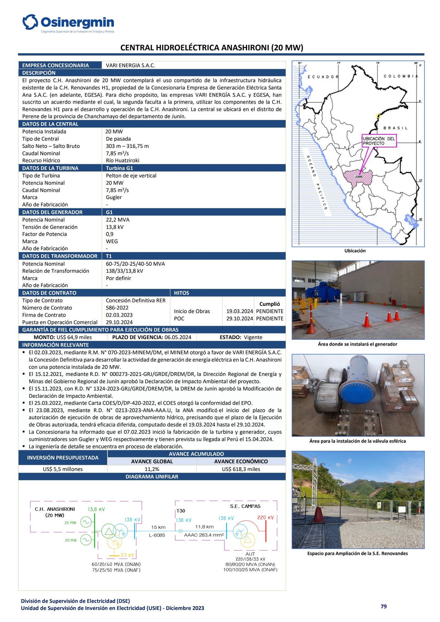 Compendio de Proyectos de Generación y Transmisión Eléctrica en ...