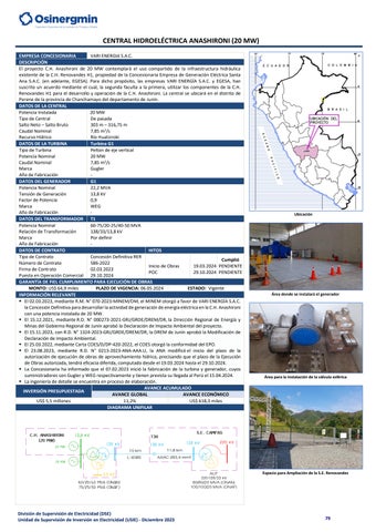 Compendio de Proyectos de Generación y Transmisión Eléctrica en ...