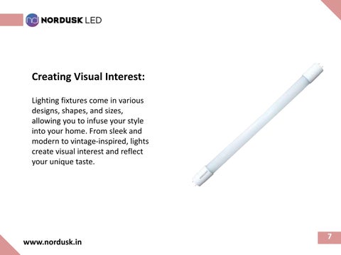 Nordusk LED 灯饰目录 · Illuminating Elegance and The Role Of 灯具 In 家居 Decoration 第 7 页