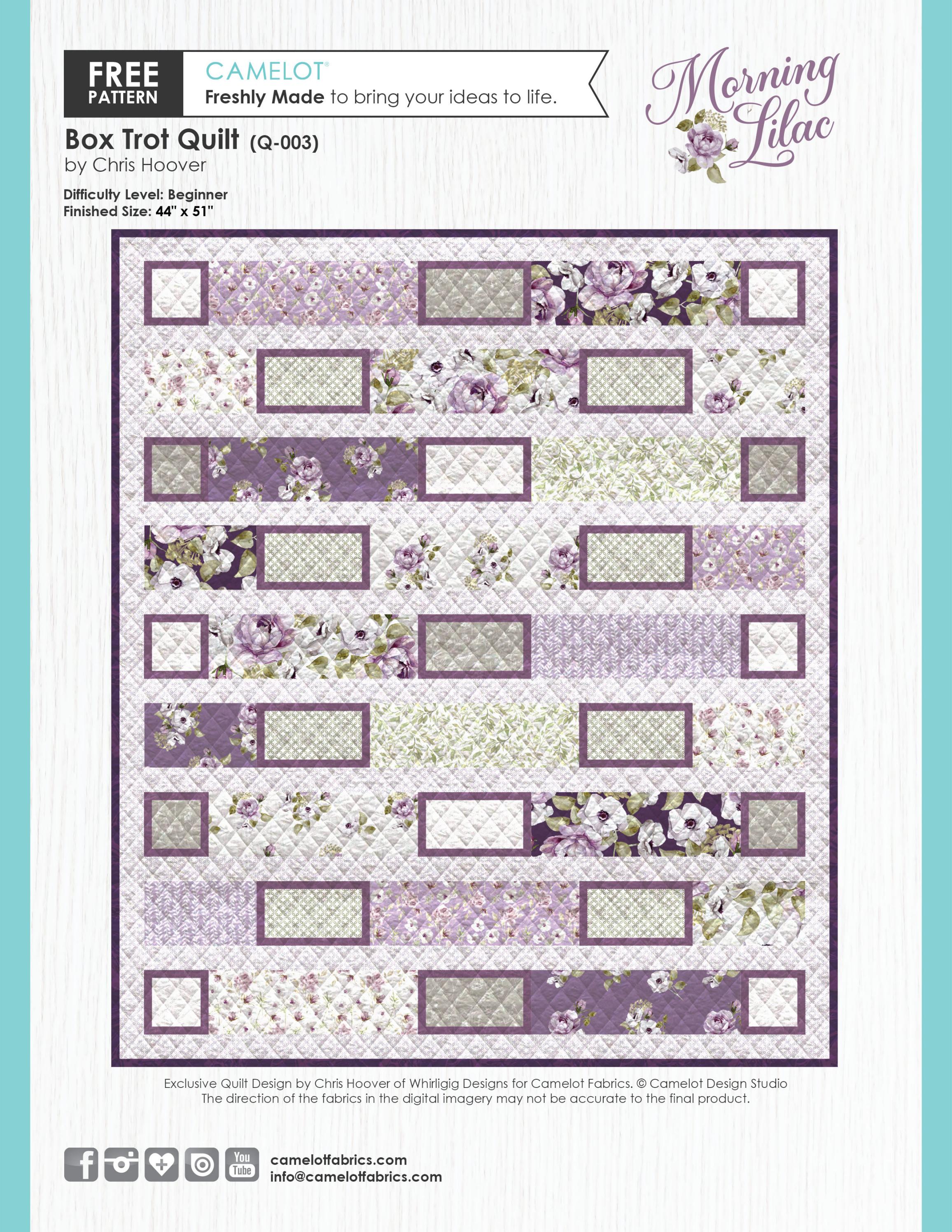 Morning Lilac Box Trot Quilt by EE Schenck Company Issuu