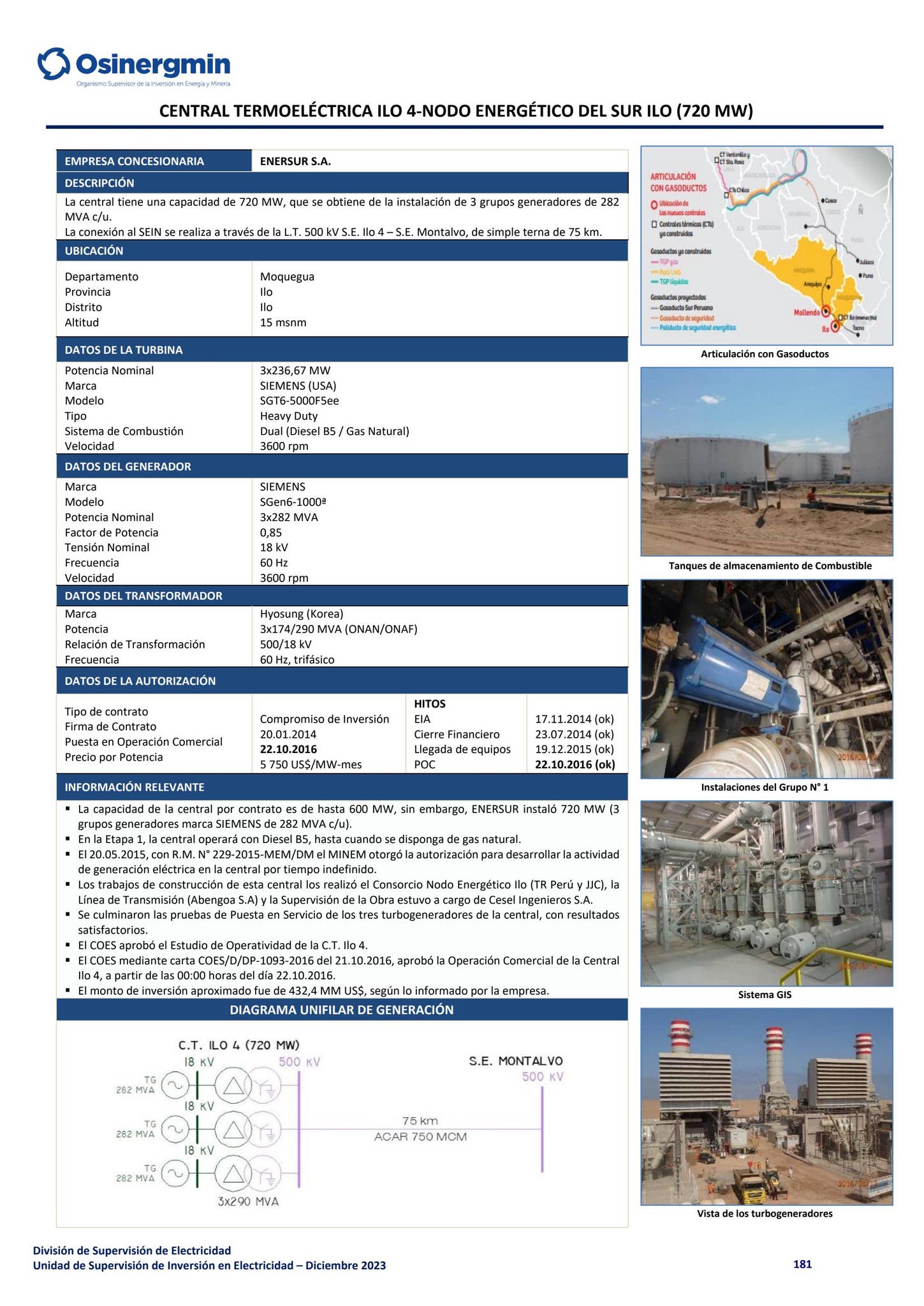 Compendio de Proyectos de Generación y Transmisión Eléctrica en ...