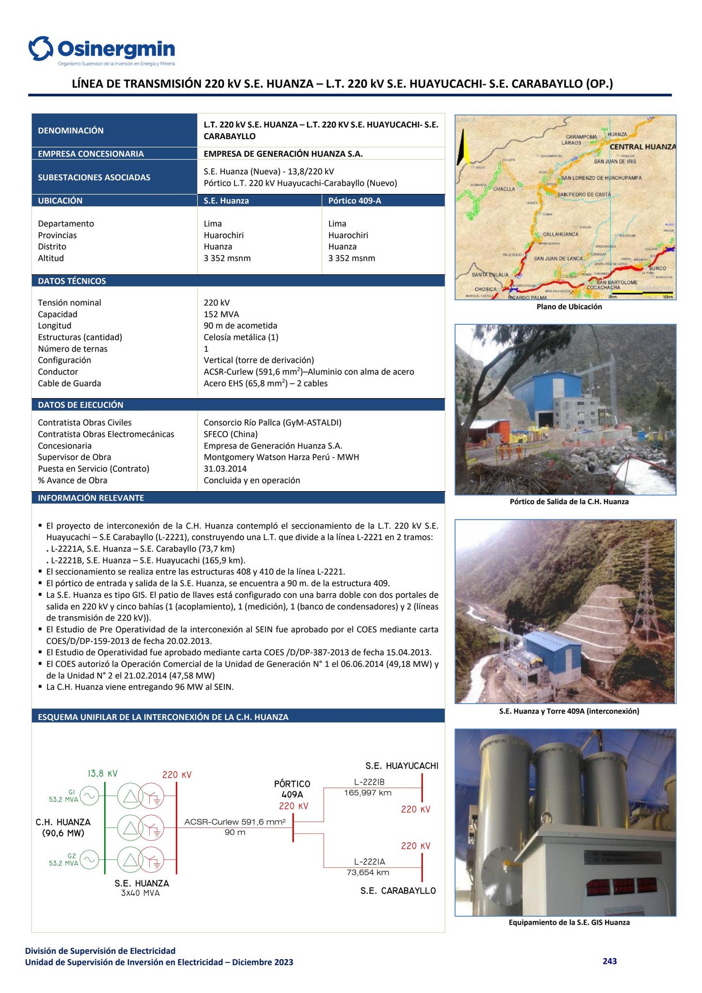 Compendio de Proyectos de Generación y Transmisión Eléctrica en ...