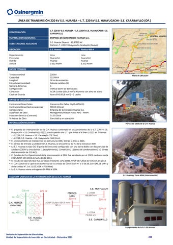 Compendio de Proyectos de Generación y Transmisión Eléctrica en ...