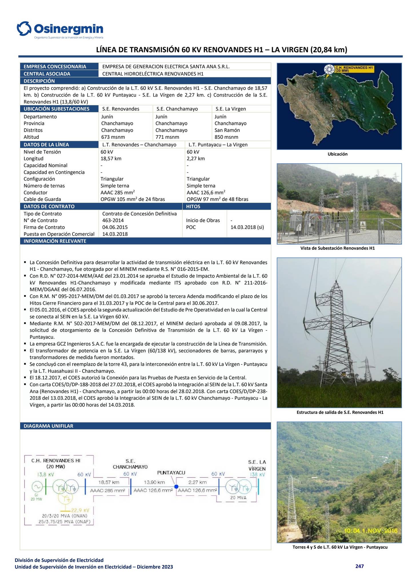Compendio de Proyectos de Generación y Transmisión Eléctrica en ...