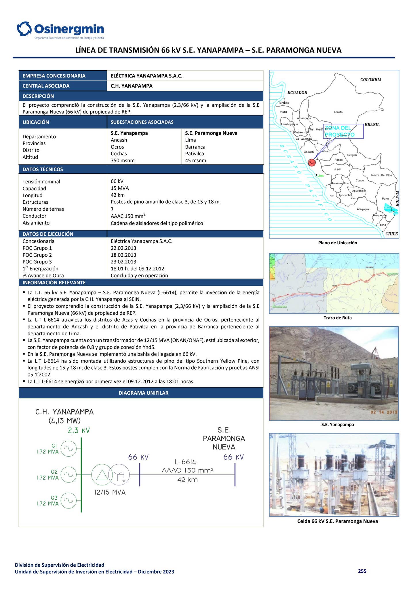 Compendio de Proyectos de Generación y Transmisión Eléctrica en ...